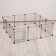 Coaters 12 sections, metal, 105 x 105 x 35 cm, (35 x 35 cm link), black