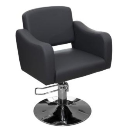 Hairdressing chair Eve, five -pound, black color 65 × 63 cm