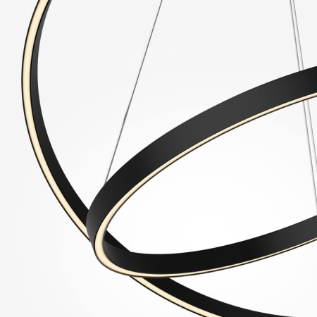 Suspension lamp Maytoni Mod058PL-L74BK, LED, 83 W, 800x800x1340 mm, 2000 lm, black-1