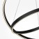 Suspension lamp Maytoni Mod058PL-L74BK, LED, 83 W, 800x800x1340 mm, 2000 lm, black