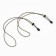 Loosins for shoes for shoes are elastic with a fixator without ties, round - 3 mm, 100 cm, olive