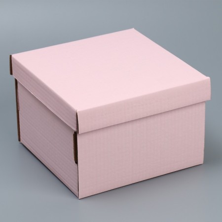 Gift folding box, packaging, "pink", 22x22x15 cm