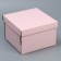 Gift folding box, packaging, "pink", 22x22x15 cm