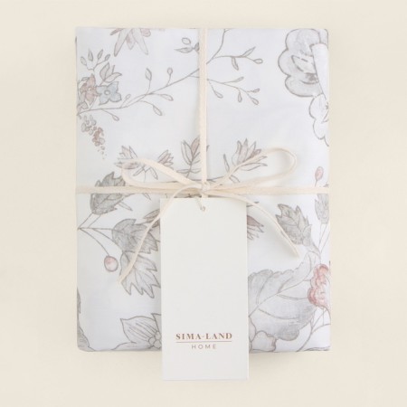 Set of pillowcase SL Home Flower Glade 50*70+3 cm - 2 pcs, satin, 140 g/m2, 100% cotton