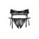 Erotic set Erolata Deborah: a belt for stockings and panties, black (46-48)