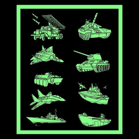 Activati-book with light drawings "Military equipment"-4