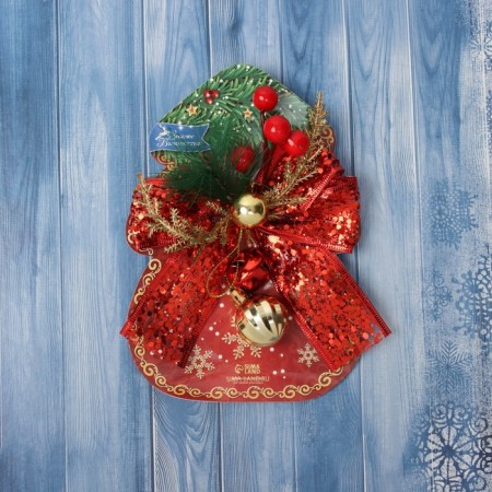 Christmas tree decoration "New Year's Style" Balt Brill, 13x13 cm, red-3