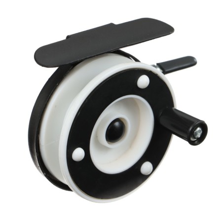 Inertial coil, metal plastic, diameter 5.7 cm, black white color, 601a-2