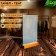Table Tent A5, 2 mm plexiglass, on a wooden stand
