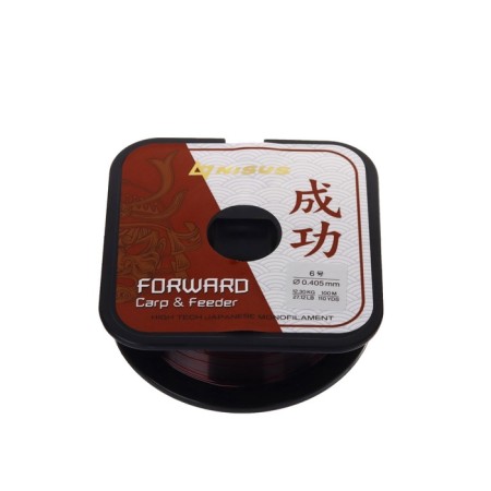 Nisus Forward Carp & Feeder, diameter 0.405 mm, test 12.3 kg, 100 m, brown