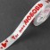 Satin tape "You are my love", 25 mm × 18 ± 1 m, white color