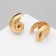 Earrings Metal "Chord" shell, color gold