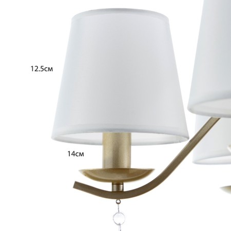 Sapphirah chandelier 5he14 40t champagne gold 58x58x40 cm-6