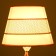 Lampshade e27 white-gold 25x25x19 cm