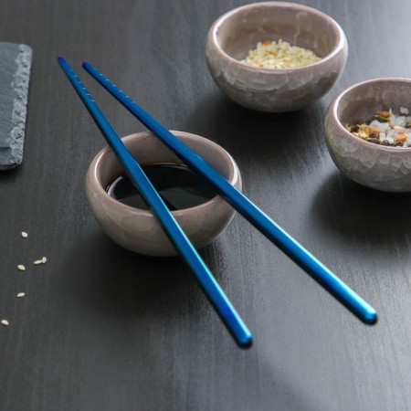 Bacchette sushi sticks, length 21 cm, blue color-1