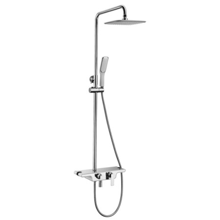 Shower mixer Lemark LM7006C, with the upper shower watering can, color chromium