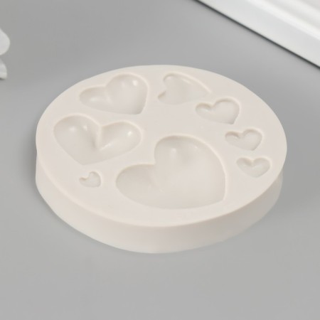 Mold Silicon "Hearts" 8 items-1