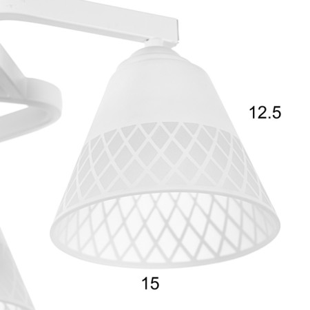 Ronan chandelier 3he27 40w is white 48x48x28 cm-5