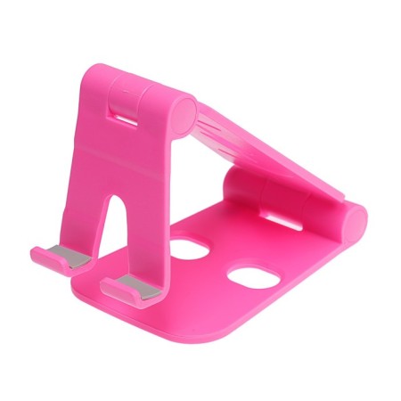 Luazon phone stand, adjustable height, silicone inserts, pink-8