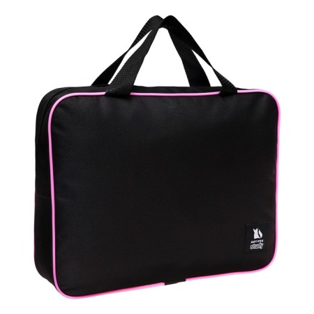 A4 notebook folder on lightning textiles 70mm 350 x 270, black/pink "September 1"-1