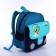 Baby backpack on lightning, 3 outer pockets, blue/blue color