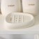Savanna Stone bathroom accessories set, 4 items (soap dish, soap dispenser, 2 glasses), white color