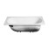 Ligeya 120x70 bath, enameled, without a frame, with side