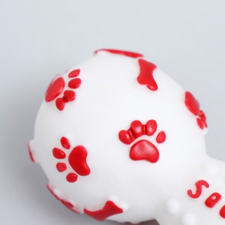 The food toy "New Year's dumbbell", 12.5 cm, white-4