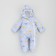 Kinderlitto Kinderlitto overalls. Cloud ", height 56-62 cm, blue color