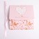 Gift folding box, packaging, “with love”, 16.5 x 12.5 x 5 cm, without tape