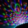 Light device "UFO" 12 cm, speaker, glow RGB, 220 V
