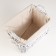 High -high shelling basket with handles "bell", 36x26x26 cm, white
