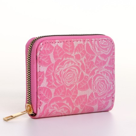 Women's wallet with lightning, pink color