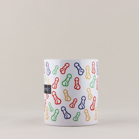 Ceramic “Perfectionist” mug, 320 ml, white color 18+-1