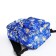 School backpack from textiles on lightning, 3 pockets, blue color