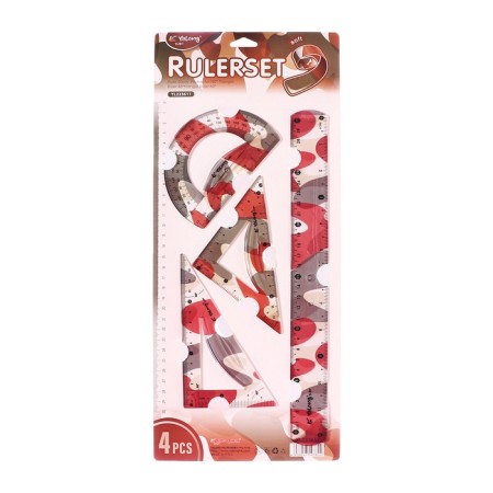 Set of geometric flexible silicone (line 30cm+2 squares+transporter) Millitari
