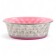 The bowl of a weighted embossed, with a silicone base, pink, 300 ml