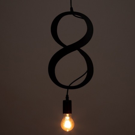 Bayerlux lamp "Figure 8" E27 40W black 35x20 cm-3