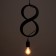 Bayerlux lamp "Figure 8" E27 40W black 35x20 cm