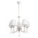 Chantal chandelier 5x40W E14 white+gold 58x58x50 cm Bayerlux