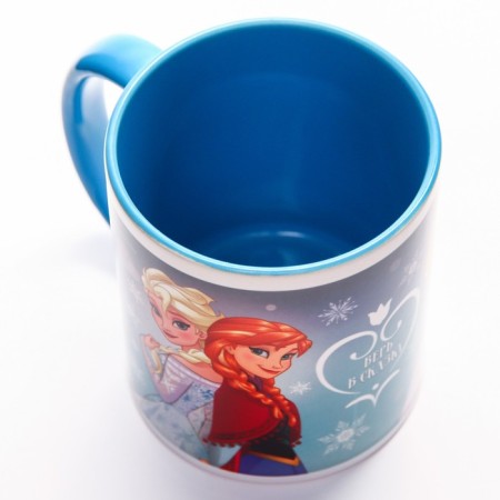 Sublimation mug, 350 ml "Believe in a fairy tale!", Cold heart mix-5