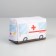 Apartment "ambulance", white color, 18x10 cm