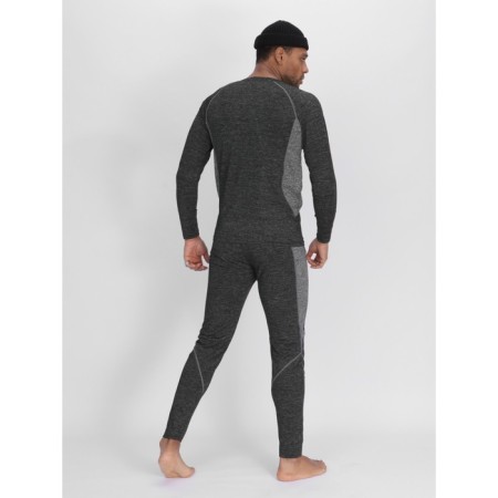 Male thermal underwear, size 50-52, dark gray color-8