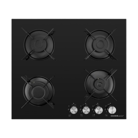 Honing panel HOMSAIR HGG641EBK, gas, 4 burners, black