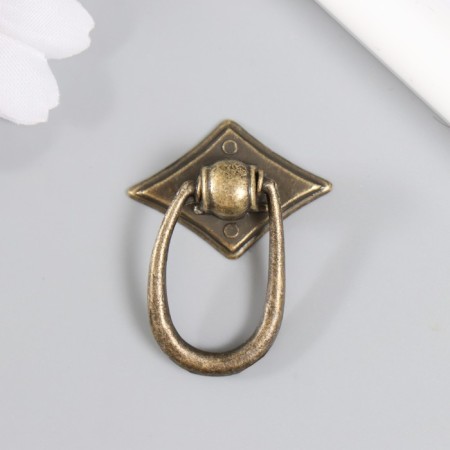 Handle after the casket Metal "Loop" Bronze 3.6x2.8 cm-3