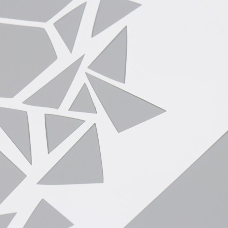 Plastic stencil "Shards" 16x24 cm-2