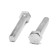 Bolt of the tundra krep, with a hexagonal head, galvanized, Din933, M8x50 mm, 1 kg