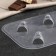 Cland and sweets form is plastic “mini champagne”, cell size 5 × 2.3 cm, color transparent color