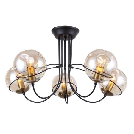 Grana chandelier, 5x40W E14, black color