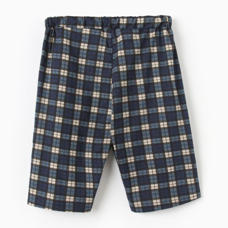 Pajamas male shorts, blue color/cage, size 54-2